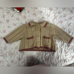Vintage Knit Baby Sweater Cardigan